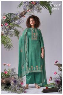 Ganga elisia 5116 mangalagiri cotton dress material wholesale